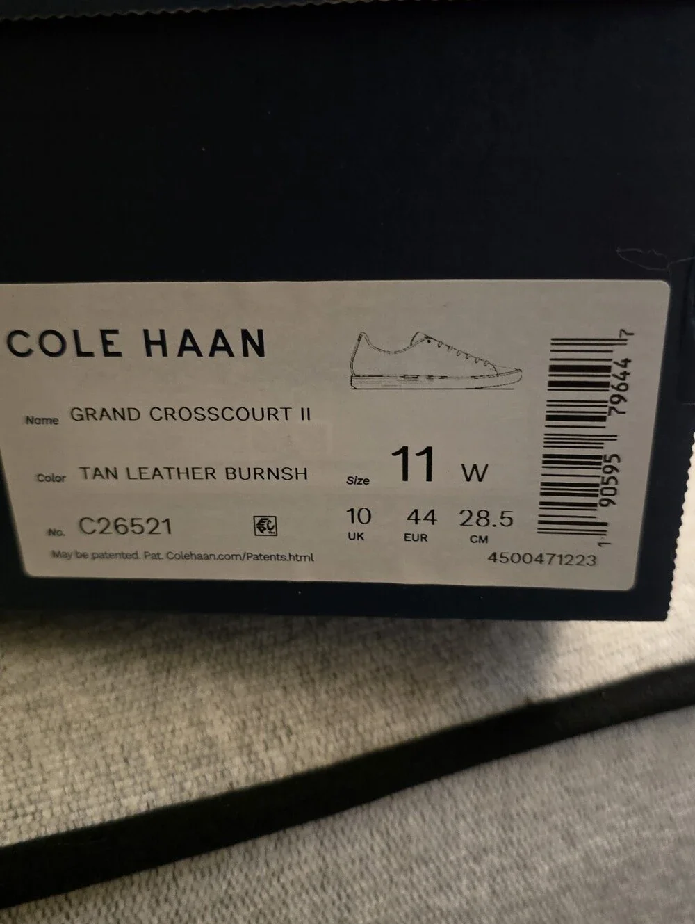 Cole Haan Men’s Brown Leather Sneakers with Cream Sole
